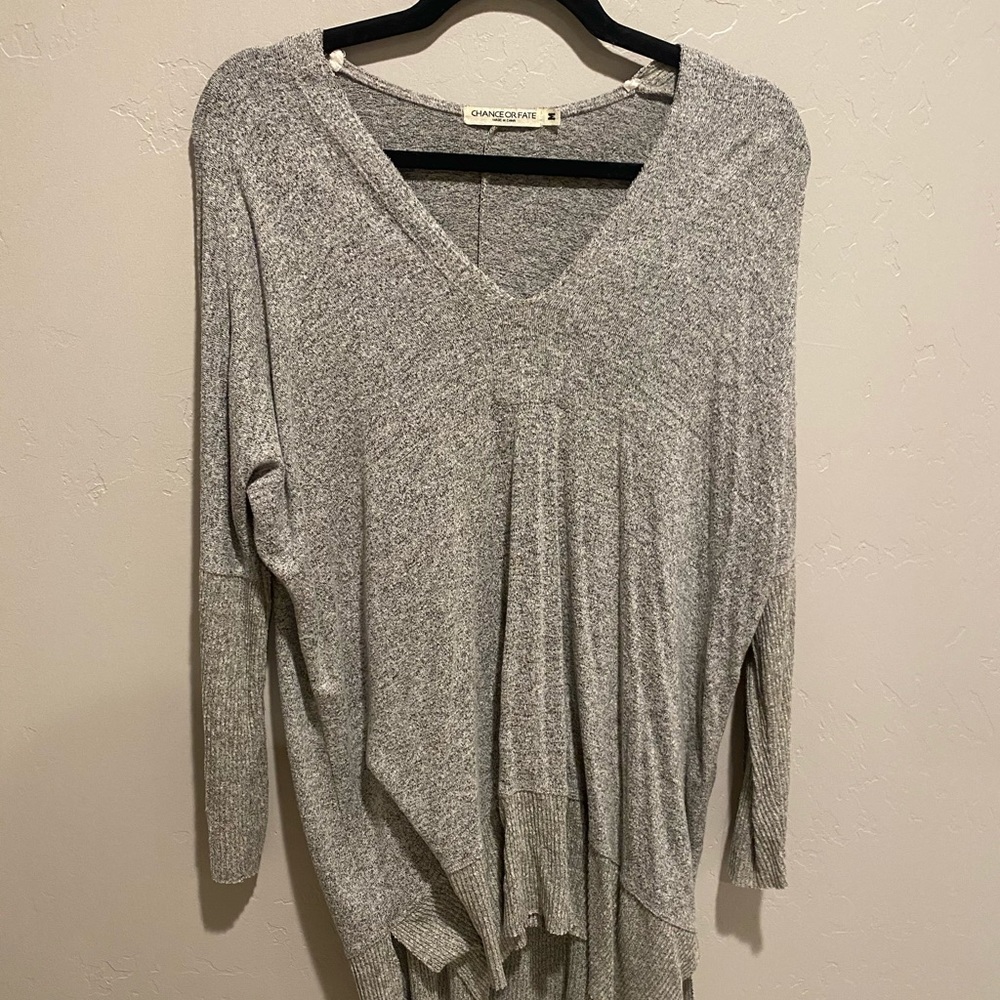 Gray/black/white sweater